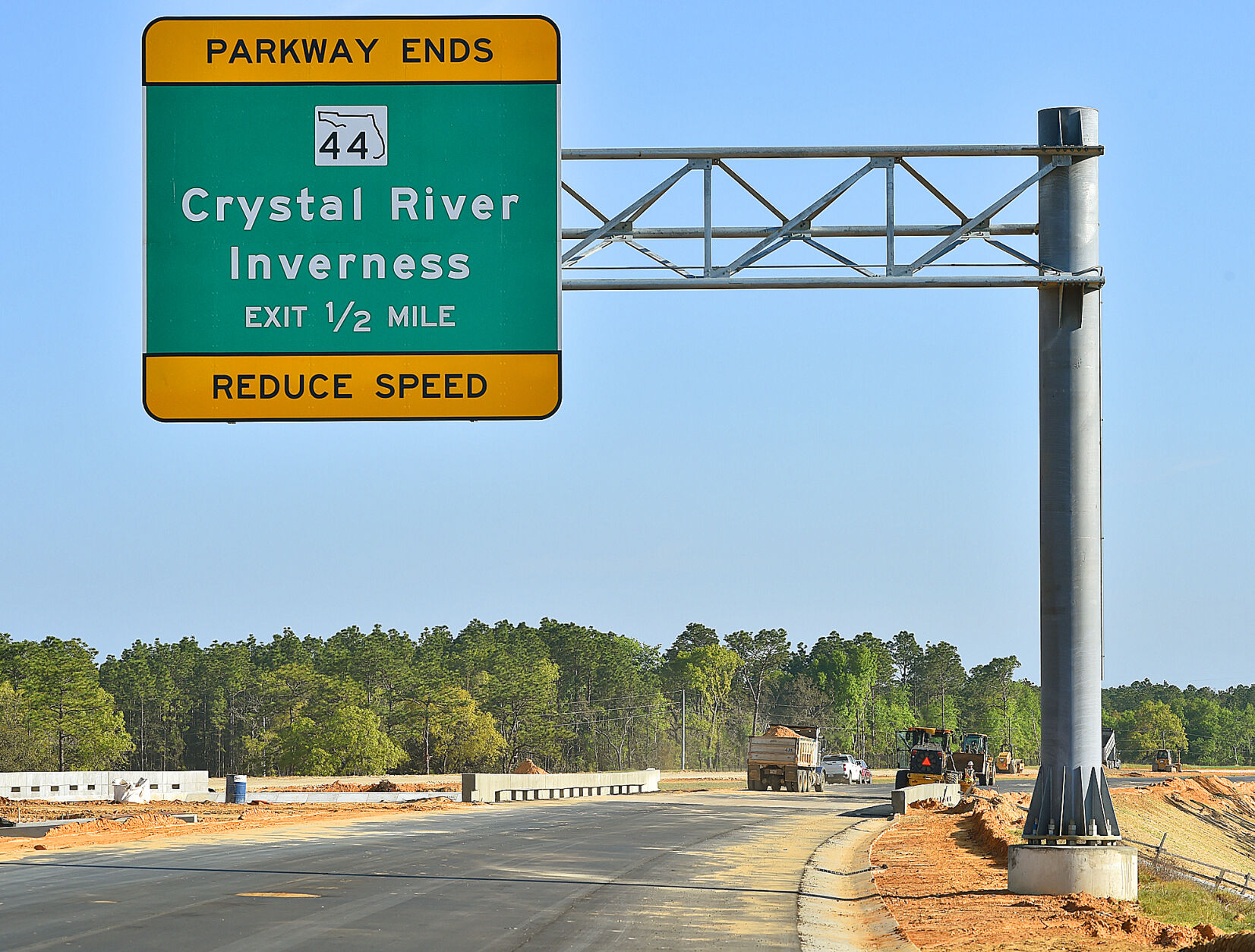Parkway construction near terminus 1